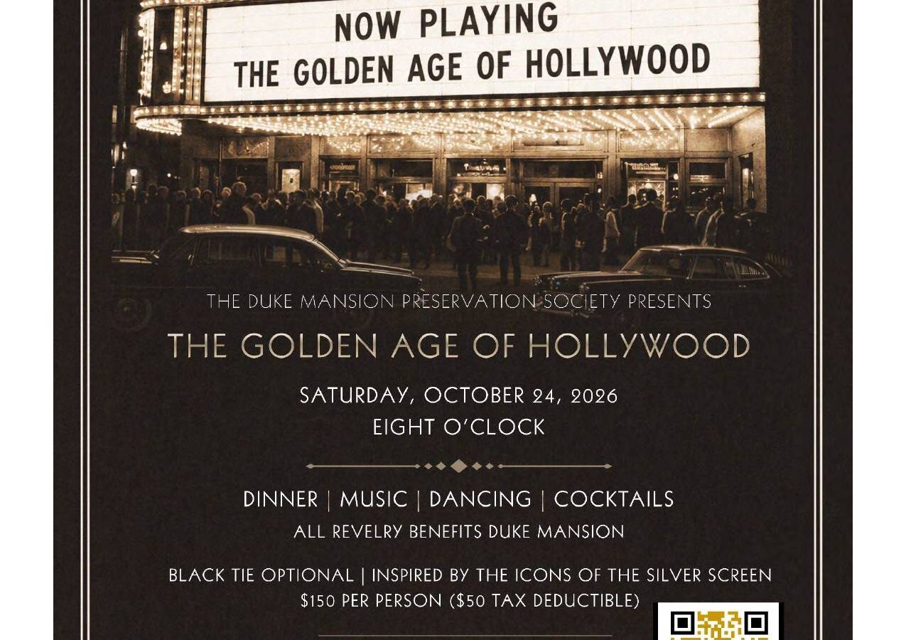 The Golden Age of Hollywood event flyer