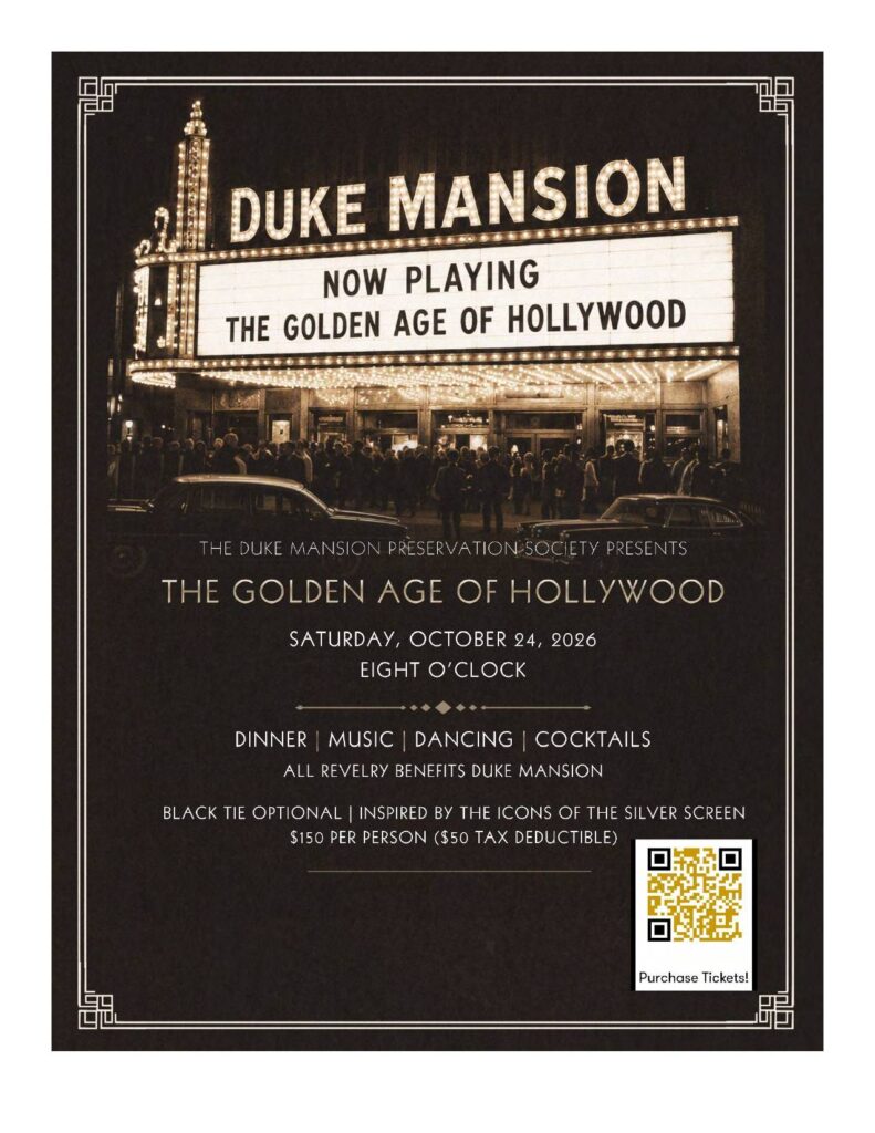 The Golden Age of Hollywood event flyer